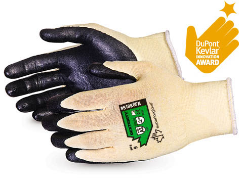 #S18KGFN AWARD WINNER. Superior Glove® Dexterity® Ultrafine 18-Gauge Cut Resistant Work Glove with Foam Nitrile Palm
